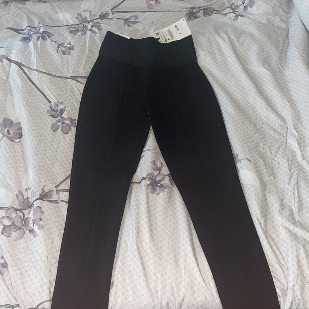 Black Zara Leggings High-Rise XS with waistband